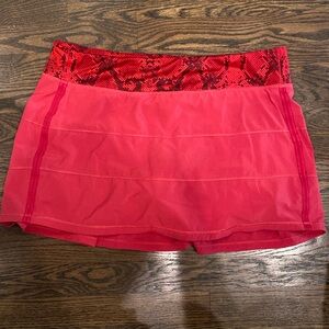 Red lululemon skirt
